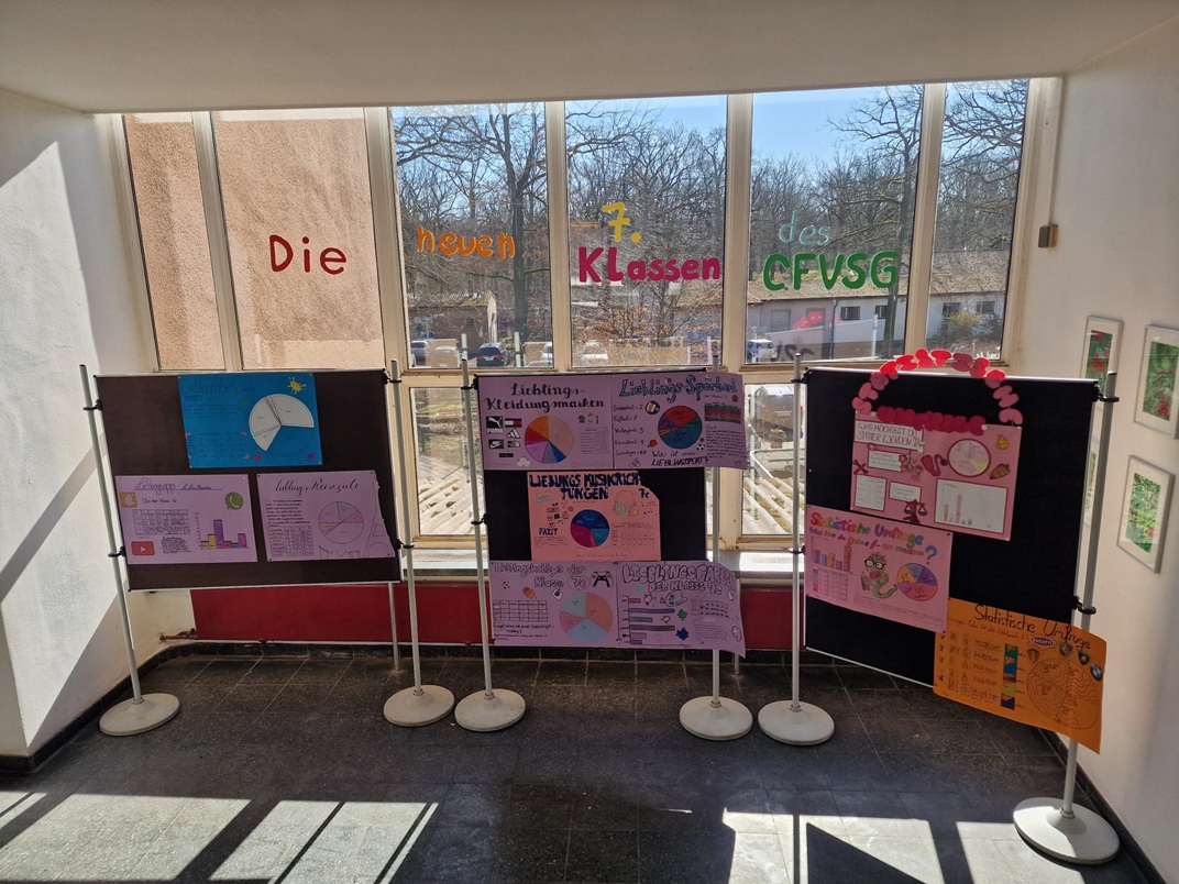 „Die neuen 7. Klassen des CFVSG“ – MINT-Ausstellung im Fachhaus